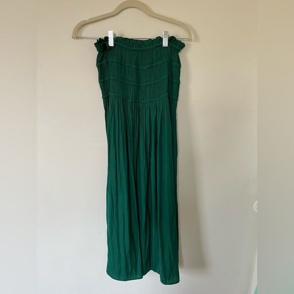 Anthropologie Bouquet Eyelash Scoopneck Sweater + Green Maxi Skirt - Picture 6 of 8